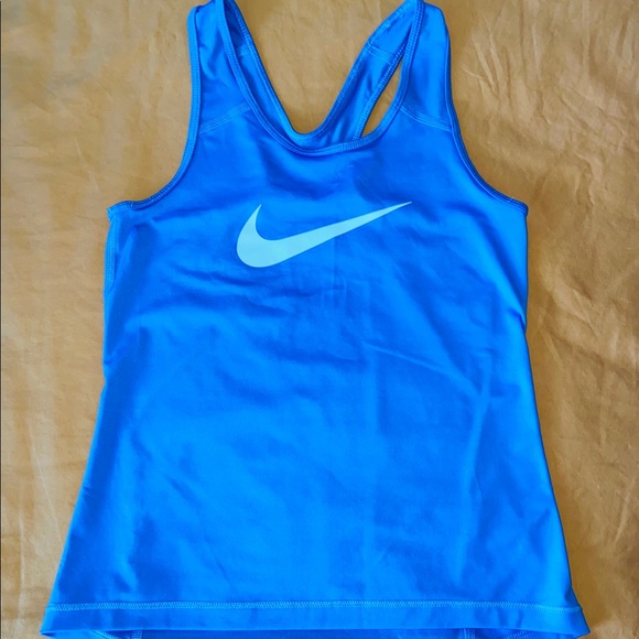 blue nike tank top